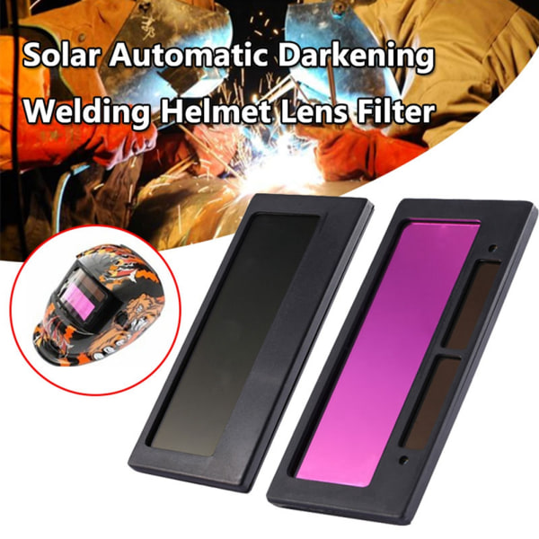 4-1/4" x 2" Hållbar Solar Automatisk mörkare svetsögon Linsfilterskärm