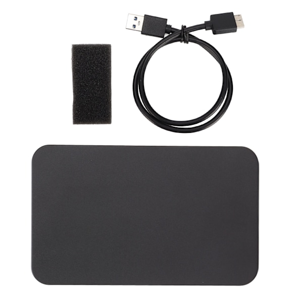 Mobil harddiskboks 2,5 tommers SATA seriell port mobil harddisk kabinett støtter for Windows for OSBlack