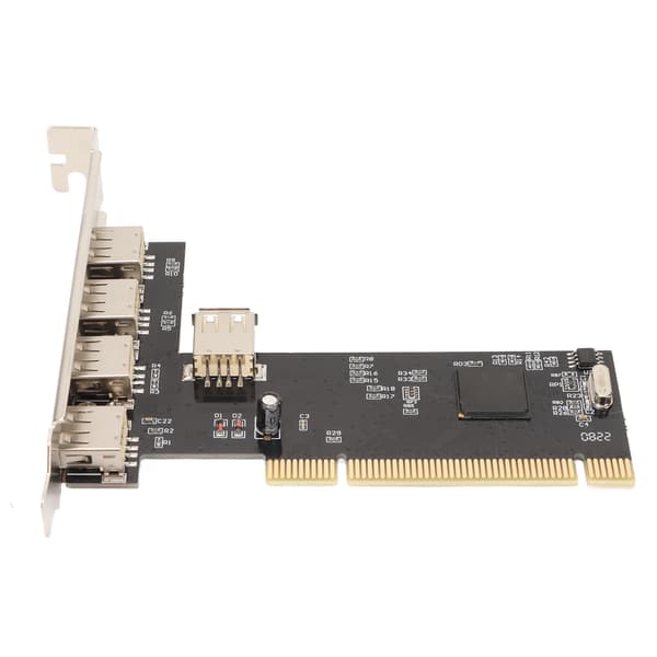 PCI til USB2.0 Internt Utvidelseskort 5 Port 480Mbps Plug and Play 4 Eksterne 1 Intern PCI Utvidelse til USB Adapter Hub