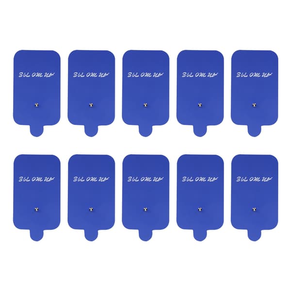 10 stk. TENS-enhet Pads Elektrodeplaster Ikke-irriterende Elektroterapiplaster for Elektroterapi Blå