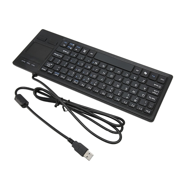 K 800 tastatur med berøringsplate kablet ultra tynn mini kompakt berøringstastatur med HUB-funksjon