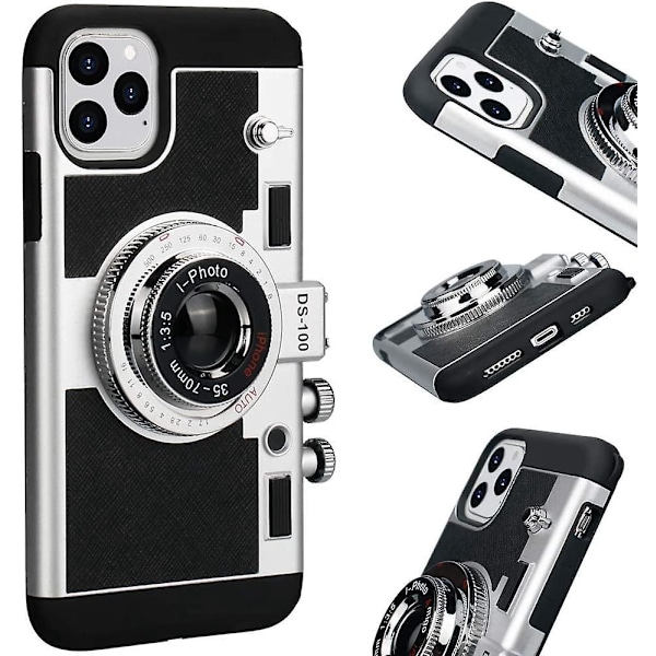 Telefondeksel Kompatibelt Med Iphone 13 Pro Max Kameradeksel Vintage Cover Søt 3d Kul Unik Design Silikondeksel Med Avtakbar Halsrem