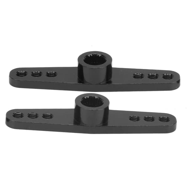 2 stk. 25T aluminiumslegering CNC RC styreservoarm universel pasform til 1/10 RC bil sort