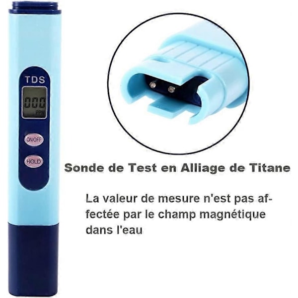 Digital LCD Vandkvalitetsmåler Tester Professionel Målepen Vandhårdhed Mineral Urenhedsindhold i Vand