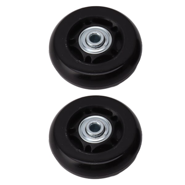 2 kpl matkalaukkujen korvaavat pyörät äänettömät kumipyörät kääntyvät pyörät laakerikorjaussarjat 72x24mm / 2.8x0.9in