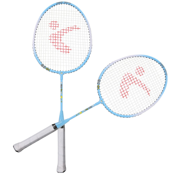 Et par aluminiumslegering tegneserie barn badmintonracket Utendørs Sport Fritid ToyBlue