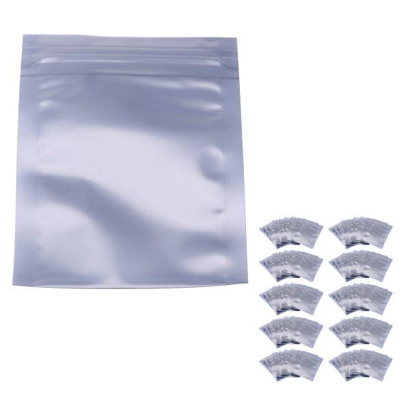 100 stk/sett 6x9 cm antistatisk gjenlukkbar pose oppbevaringspose for elektronisk tilbehør