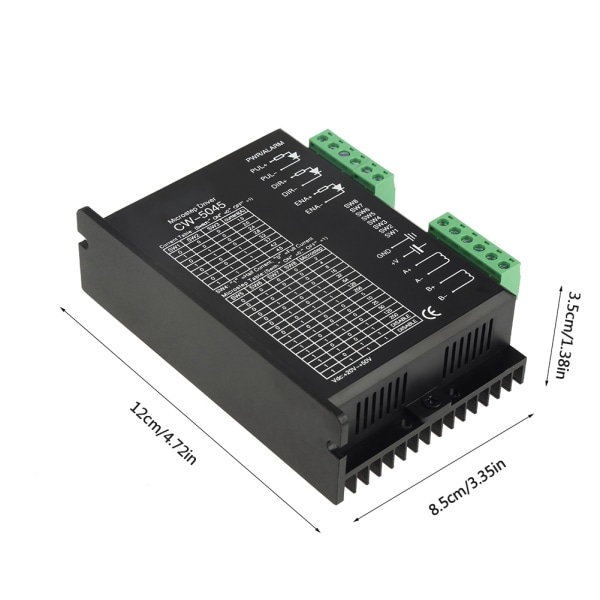 1 stk trinnmotor Microstep-driver CW-5045 4,5A 24V-50VDC for CNC-hybridmotorer