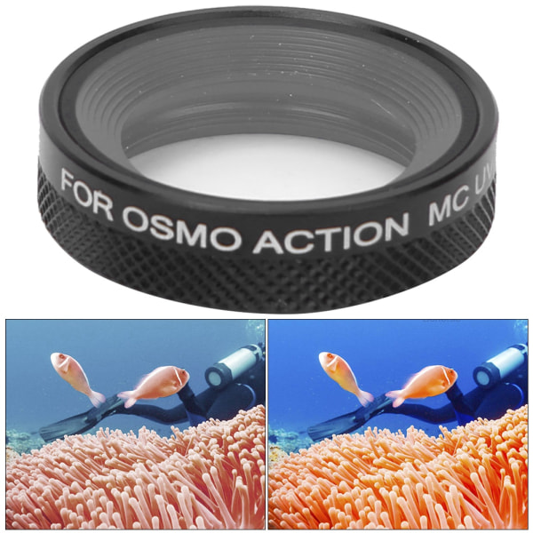 MC UV aluminium optisk glas sportskamera linsefilter tilbehør Passer til DJI Osmo Action
