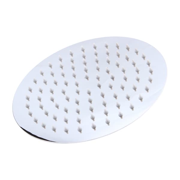 8 tommer 20 cm baderom krom stor rund blandebatteri fast regndusjhode