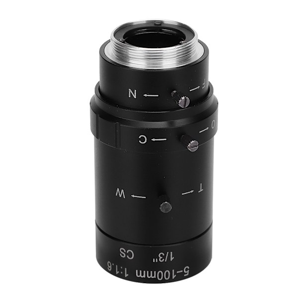 1,3 MP zoom CCTV-objektiv CS-montering Manuell blenderåpning 5-100 mm aluminiumslegering for sikkerhetskamera