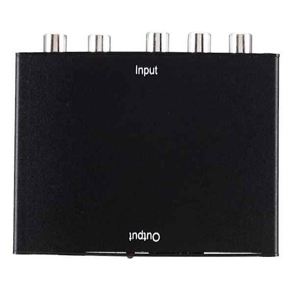 HDMI til 1080p YPbPr RGB Video Audio Adapter for PS5 DVD-spillere HDTV-projektor Svart