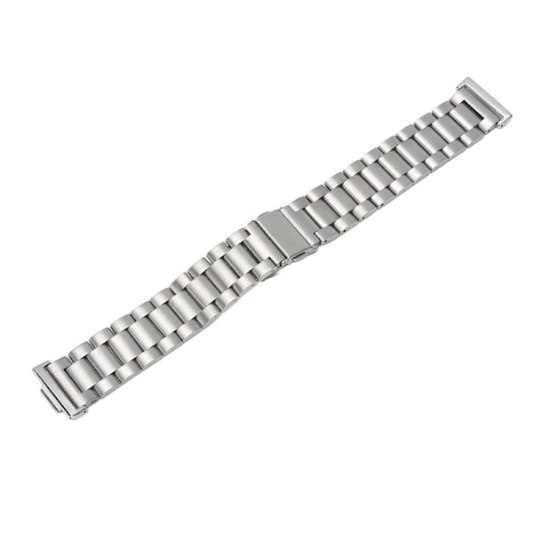 20 mm klokkerem i rustfritt stål med dobbel knapp, justerbar intelligent klokkerem for Huawei Watch Fit 2 Silver