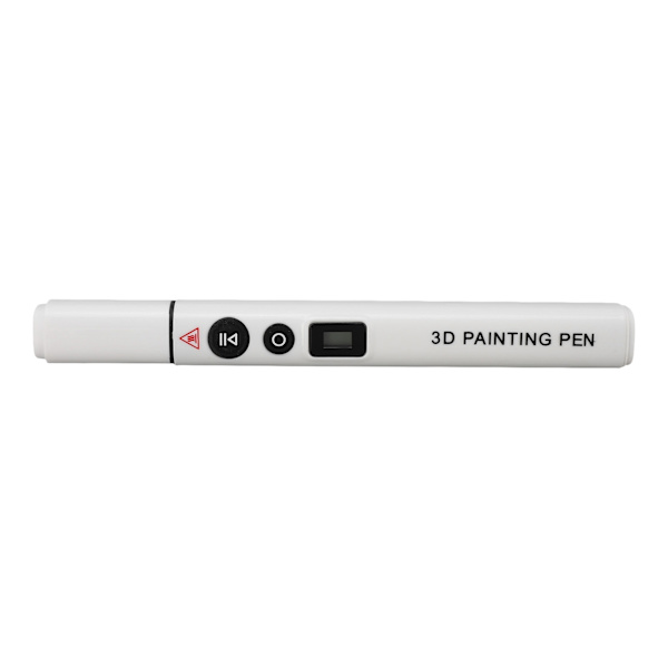 Smart Højtemperatur 3D-printerpen Ergonomisk LCD-skærm 3D-printerpen til PLA ABS Hvid