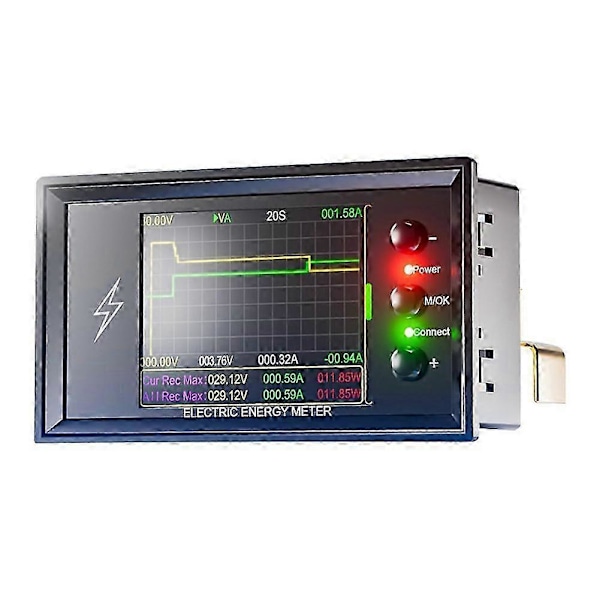DC 0-420V 300A WiFi Elektrisk Energimätare Batterikapacitetstestare DC Digital Display Ström Spänning Effektmätare