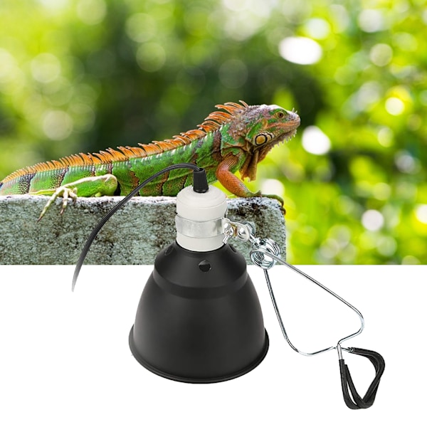 Reptillampe Klemme Lampe Armatur Stativ Pæreholder til Solbadning