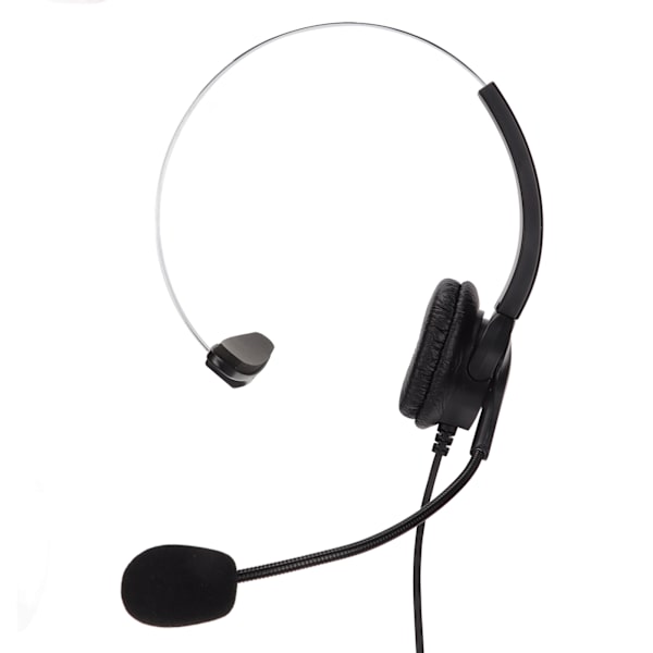 3,5 mm enkelsidiga affärshörlurar Justerbara Bekvämt Mono Call Center-headset med mikrofon för telefoner Bärbara datorer