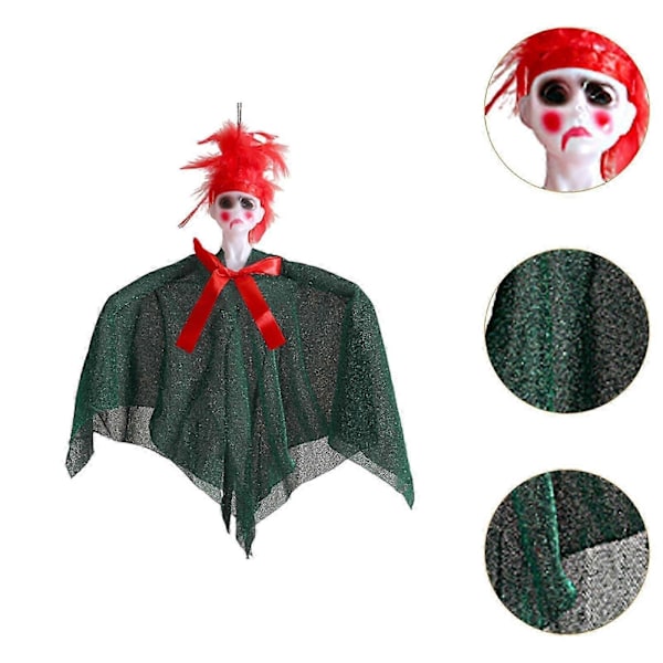 Halloween roikkuva aavekoriste takapihan juhlatarvikkeisiin ulko- ja sisätiloihin oranssi ZD.16 vihreä