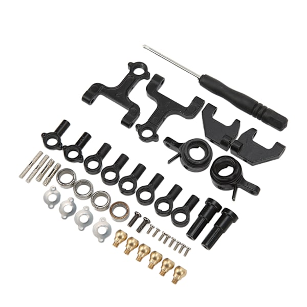 RC Front Upper og Rear Suspension Arms Steering Kit med Pull Rods Steering Linkage for WPL D12 RC Car