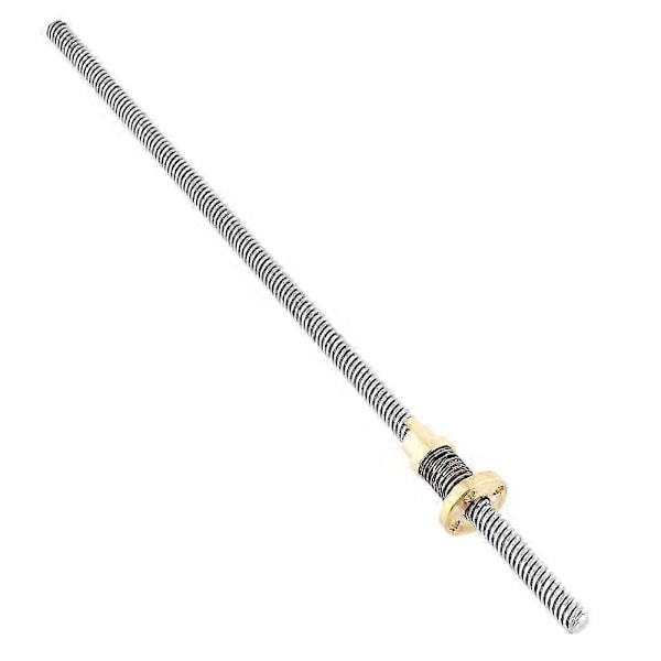 T8 Gängstång Längdskruv med Anti-glapp Fjäderbelastad Mutter för 3D-skrivare (300mm)