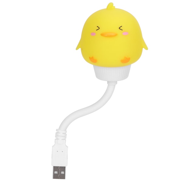 Andeformet lys 360 grader fleksibel LED nattlampe soveromdekor for barn baby USB-drevet