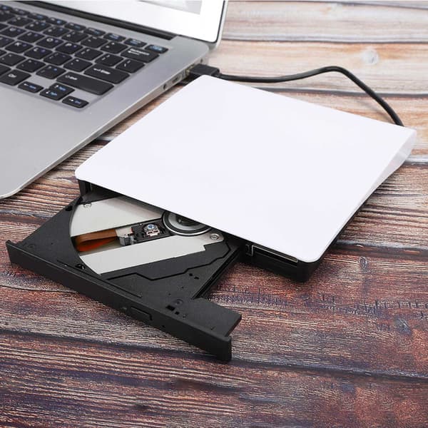 USB3.0 Ekstern DVD-brenner Opptaker 3.0 Ekstern Optisk Stasjon for Laptop Desktop Hvit