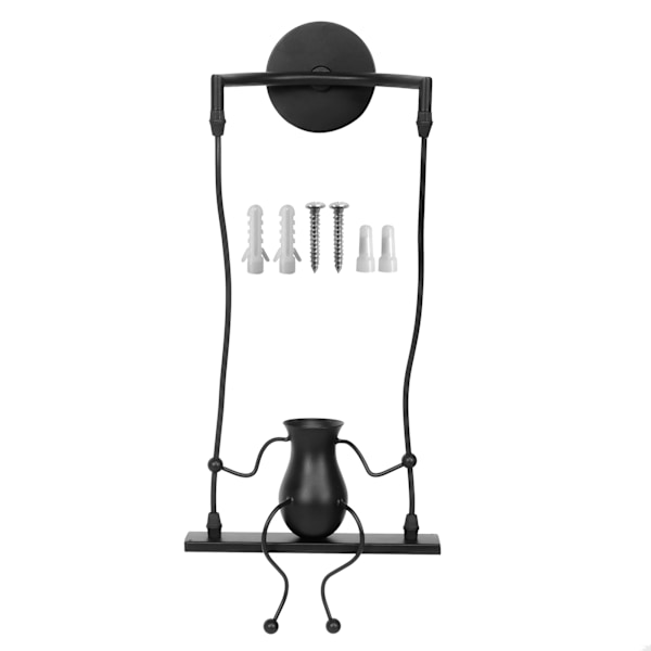 Modern vägglampa enkel vägglampa E26/E27 basfäste 60W för sovrum kök inredning 110‑220V