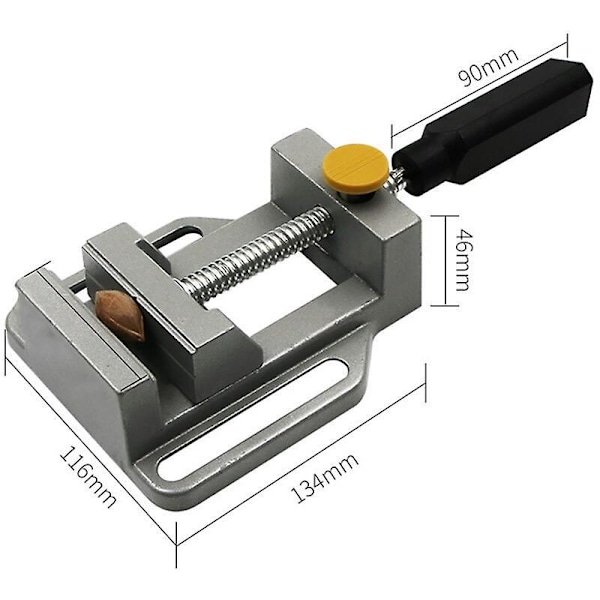 1 st Mini Bänksvarv, DIY Verktyg Käftklämma, Snabbspännare i Aluminiumlegering, Lätt Mini Svarv, Enkel Svarvklämma