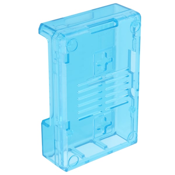 Skal Beskyttende Frosted Box Case Cover ABS til Raspberry Pi 3B 3B+ D Style med Skrue (Blå)