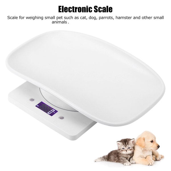 10 kg/1g digital lille kæledyrsvægt til katte Hunde Måleværktøj Elektronisk køkkenvægt
