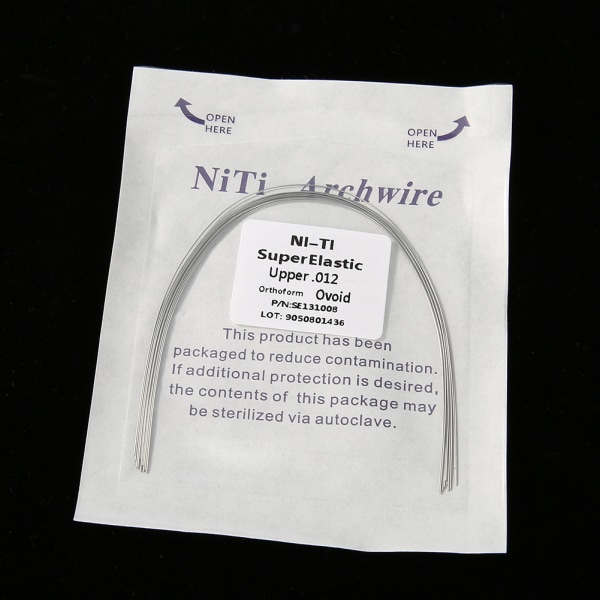 100 st NiTi runda ortodontiska fäste Archwire Super Elastic Dental Arches 12 Upper