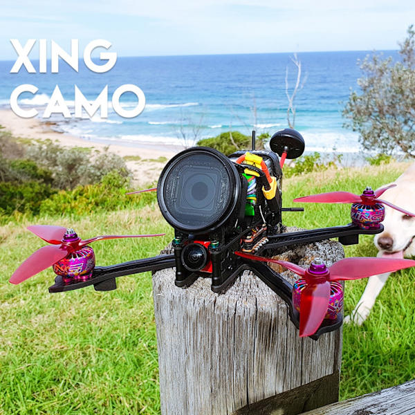 XING CAMO 2306 Børsteløs Motor RC Reservedel til RC FPV Racing Drone Orange Gul 1700KV