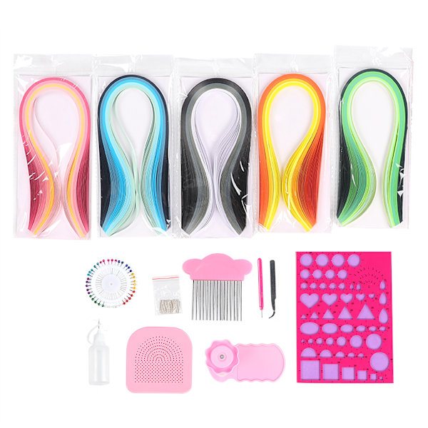 15 st / set Quilling verktyg set mallbräda penna kit set för papper Quilling hantverk