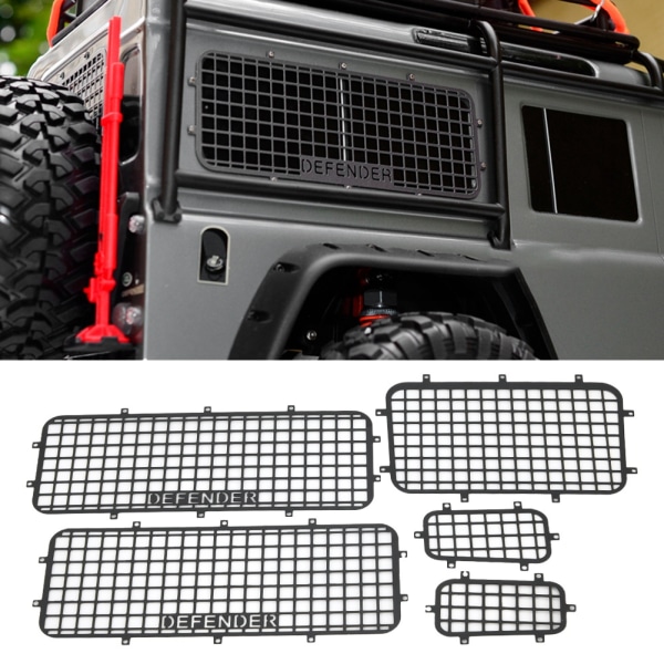 Metal Window Mesh beskyttelsesnett for Traxxas TR-4 1/10 RC beltebil