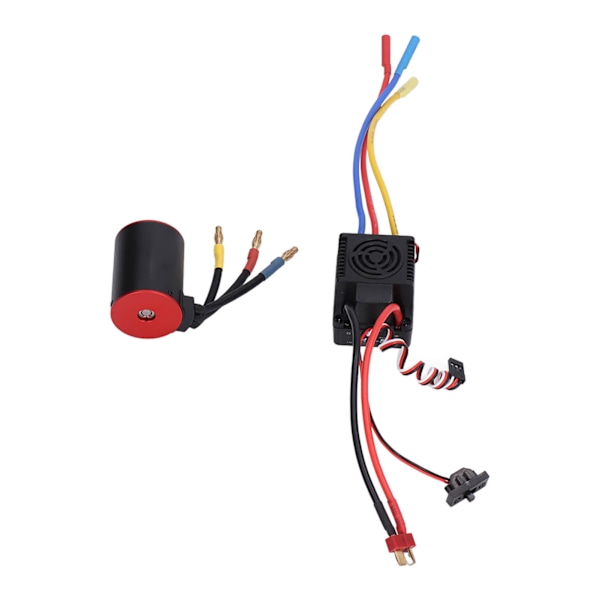 RC 3650 2300KV Borstlös Motor 80A ESC Combo Vattentät med 4mm Bananplugg Hållare för 1/8 1/10 Fjärrkontroll Bil