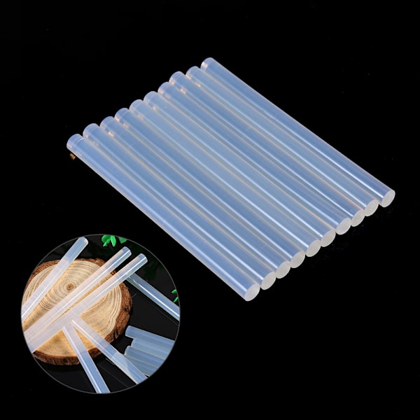 10 kpl Bulk New Melt Stick 7mm x 100mm Craft sähkötyökalujen lämmitysliimakoneeseen
