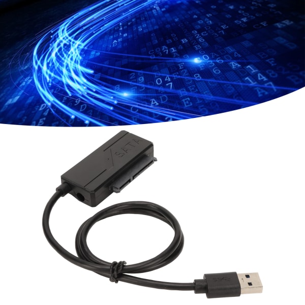 USB 3.0 till SATA-adapterkabel 12V 2A Plug and Play Snabböverföring SATA-hårddiskkonverteringskabel för 2,5 3,5 tum HDD SSD