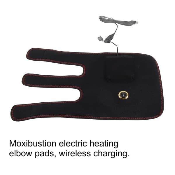 USB Elektrisk Varme Albuebeskytter Varmeterapi med Moxibustion Pose