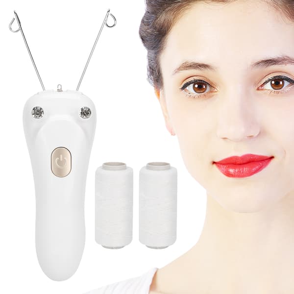 USB-lading Elektrisk bomullstråd Epilator Ansikts- og kroppshårfjerningsmaskin Enhet Gull