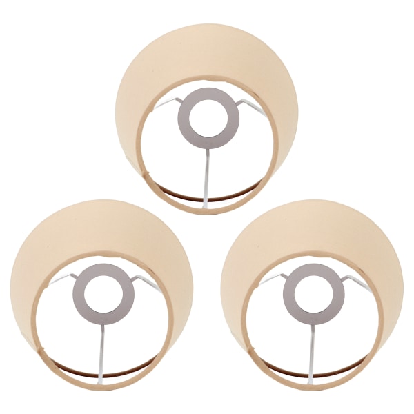 3 stk. Stofskærm til lampe - Innovativ E14-interventionstype - Moderne stofskærm - Støvbeskyttelse til soveværelse - Seng - Khaki