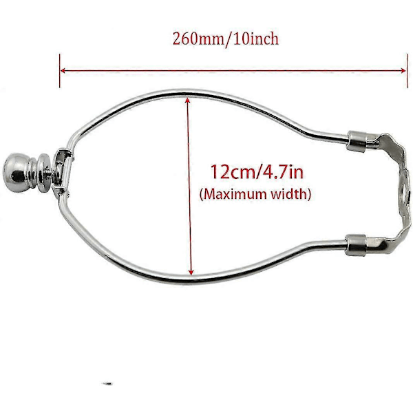 1-pack 8/9/10 tum Lampskärm Harphållare DIY Belysningstillbehör Hornram Lampskärmsfäste För Bord/golv