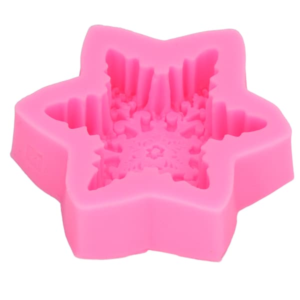 Fondantformar 3D Snöflinga Premium Material Hållbar Nonstick Elastisk Brett Använd Silikonformar för Tårta Choklad Godis