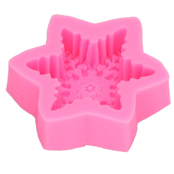Fondantforme 3D Snefnug Premium Materiale Holdbar Nonstick Elastisk Udbredt Silikoneforme til Kage Chokolade Slik