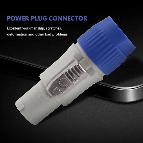 10 kpl/erä Nac3fca Speakon-liitin 3-nastainen uros Powercon-liitin 20a 250v Ac virtaliitin valkoinen-DT