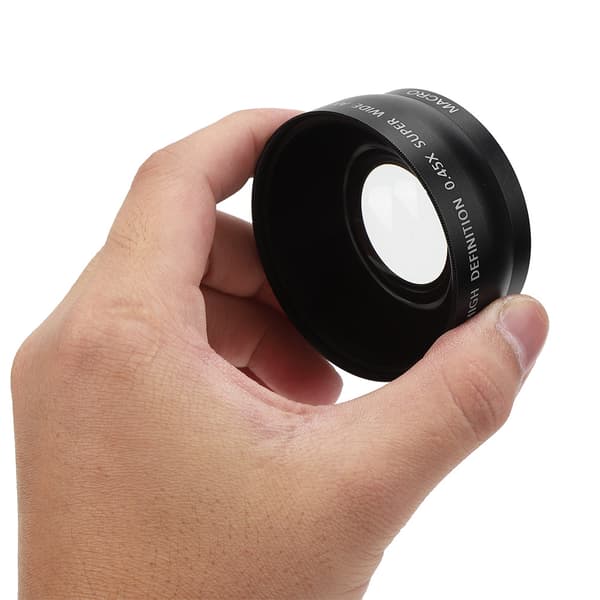JSR‑1152 55MM 0.45X Avancerad Vidvinkel Makroobjektiv Passar Alla Kameraobjektiv med 55MM Diameter