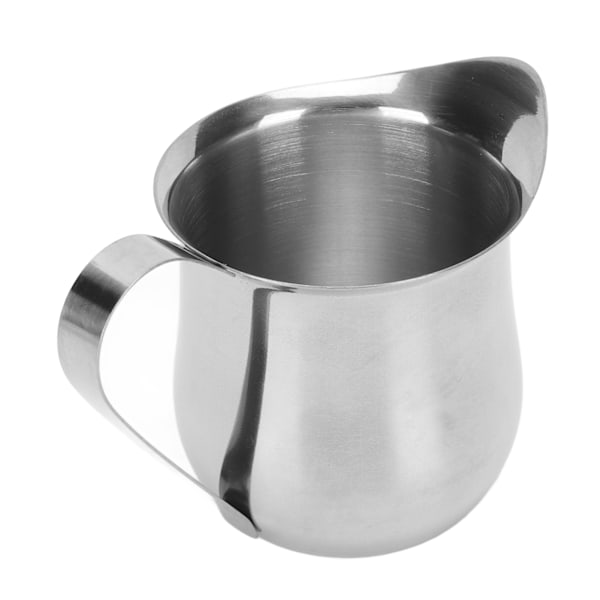 Mælkeskummerkande i rustfrit stål Ergonomisk mælkeskummerkande til kaffe 5oz