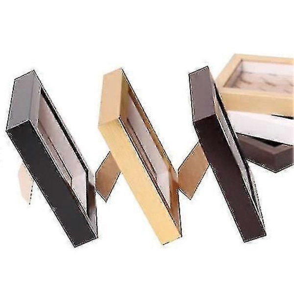 Medalje Vitrineskab, Stereoskopisk Fortykket Svingbord Fotoramme sort 12,7*17,8cm