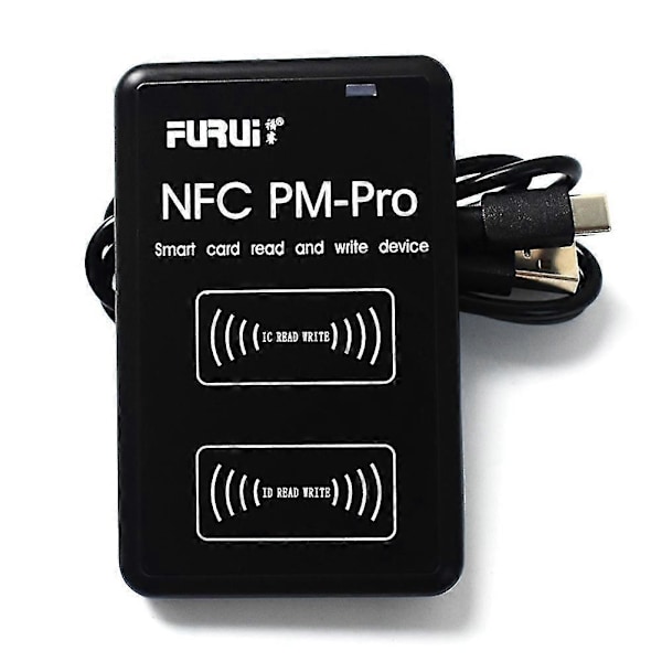Ny PM-Pro RFID IC/ID Kopimaskine Duplikator Fob NFC Læser Skriver Krypteret Programmer USB UID Kopi Ca