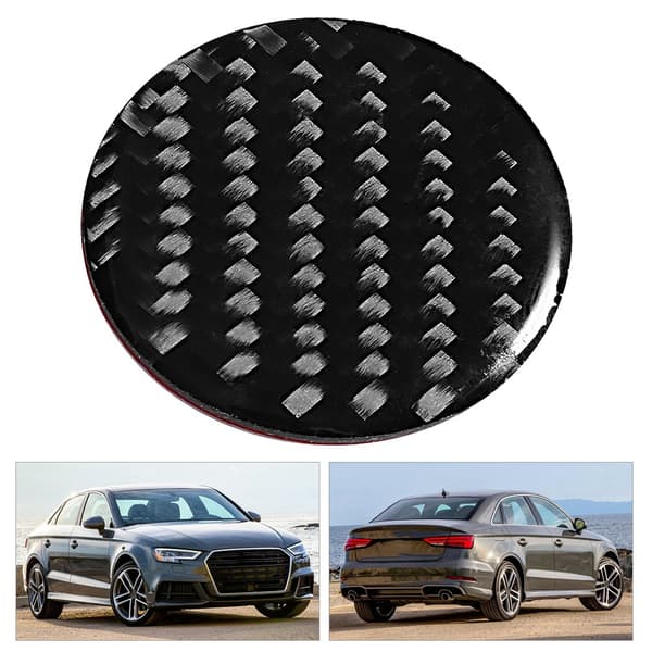 Karbonfiber Sentral Kontroll Multimedieknapp Dekorklistremerke Passer til Audi A3 A4 8V 14-19