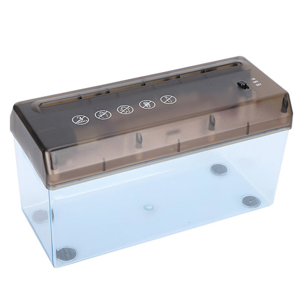 Mini papirshredder til skrivebord med skridsikker silikonepude USB elektrisk lille A4 papirshredder